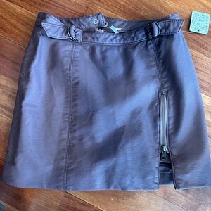NWT Women’s plum leather skirt Free People size 2
